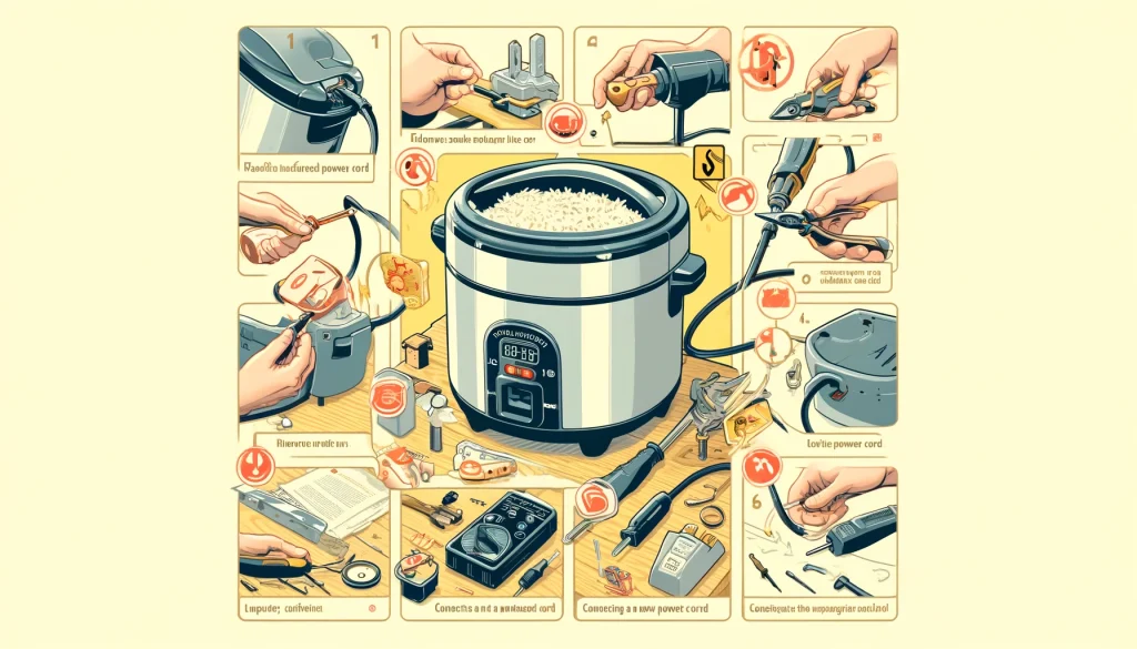 replace a damaged power cord