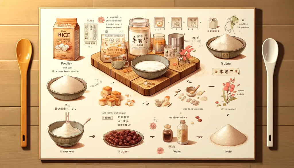 sweet rice cake recipe