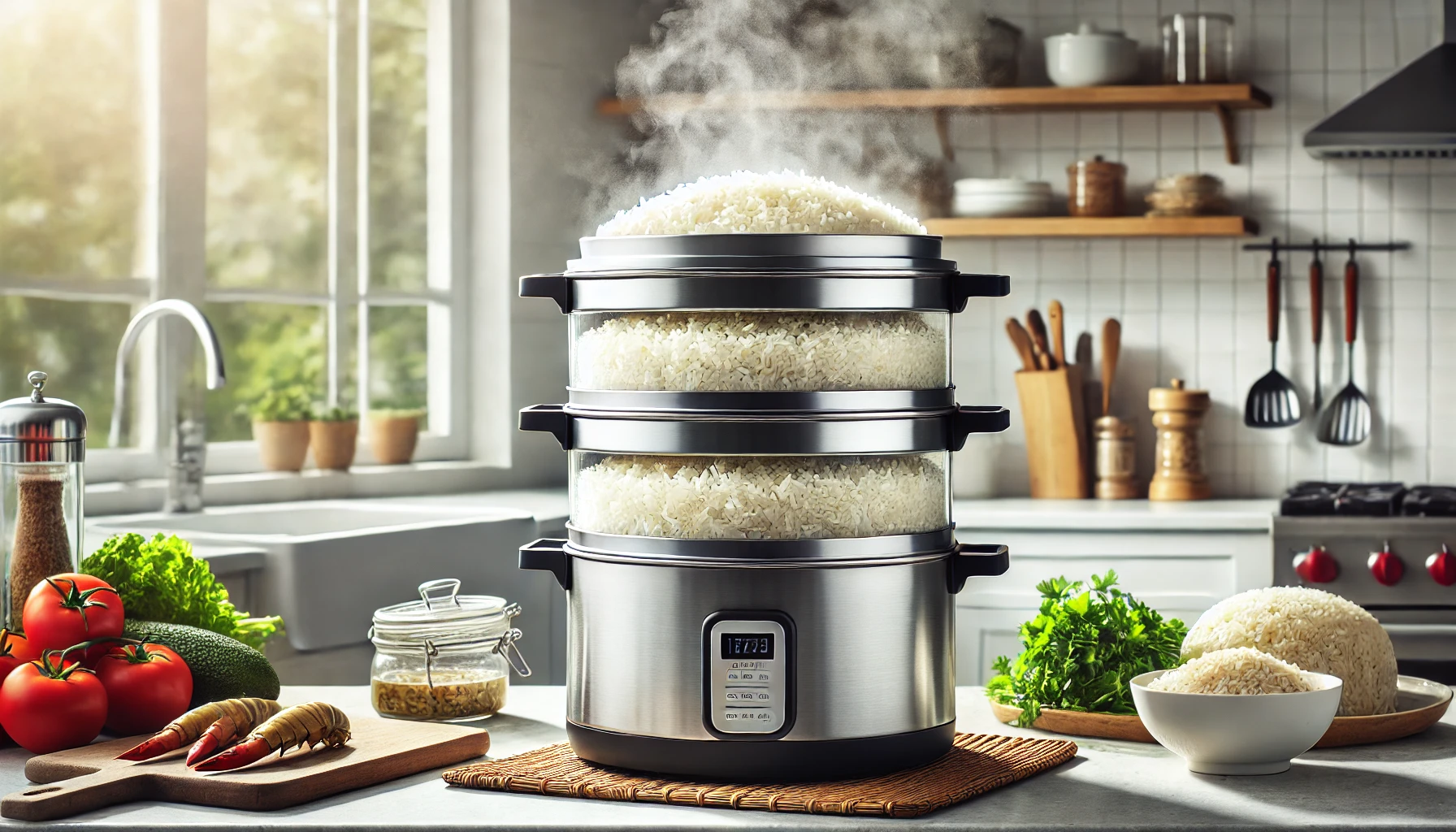 how long to cook rice in a steamer