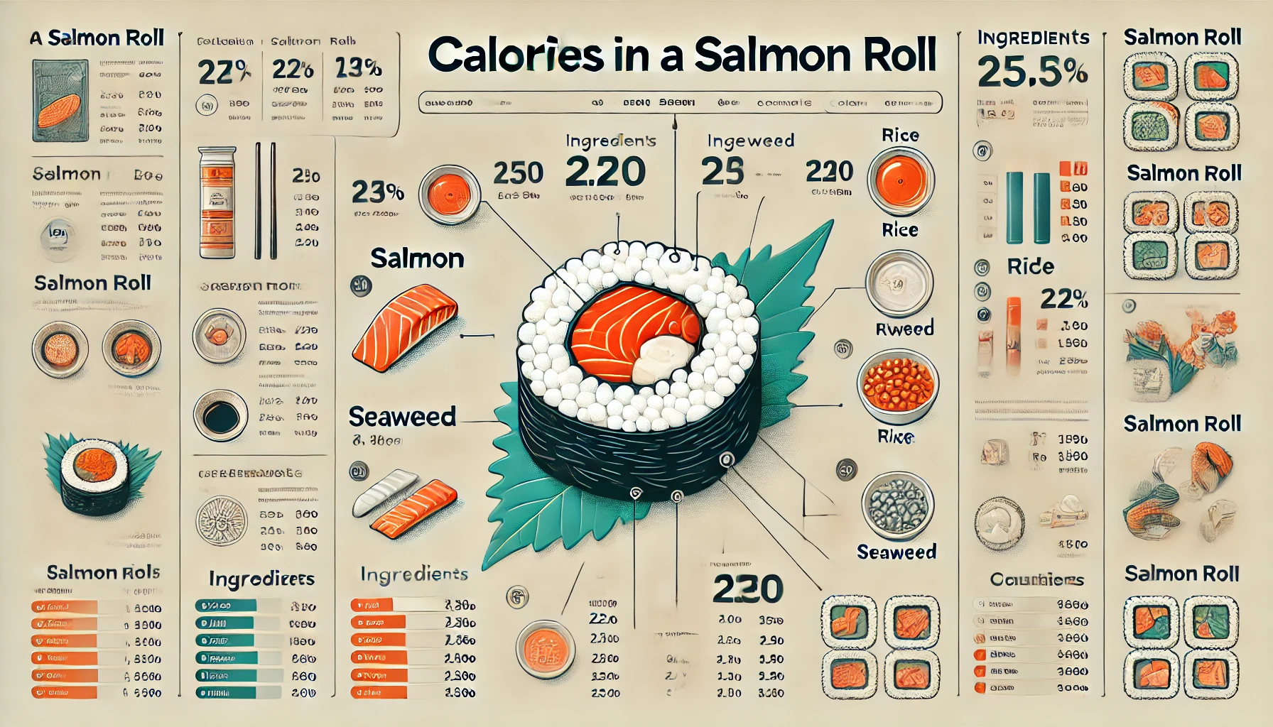 Nutrition Facts How Many Calories In Salmon Roll