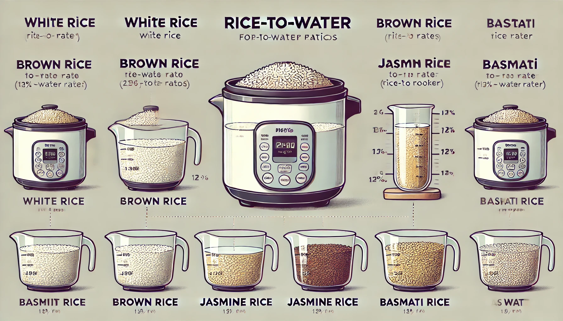 how much rice and water for rice cooker