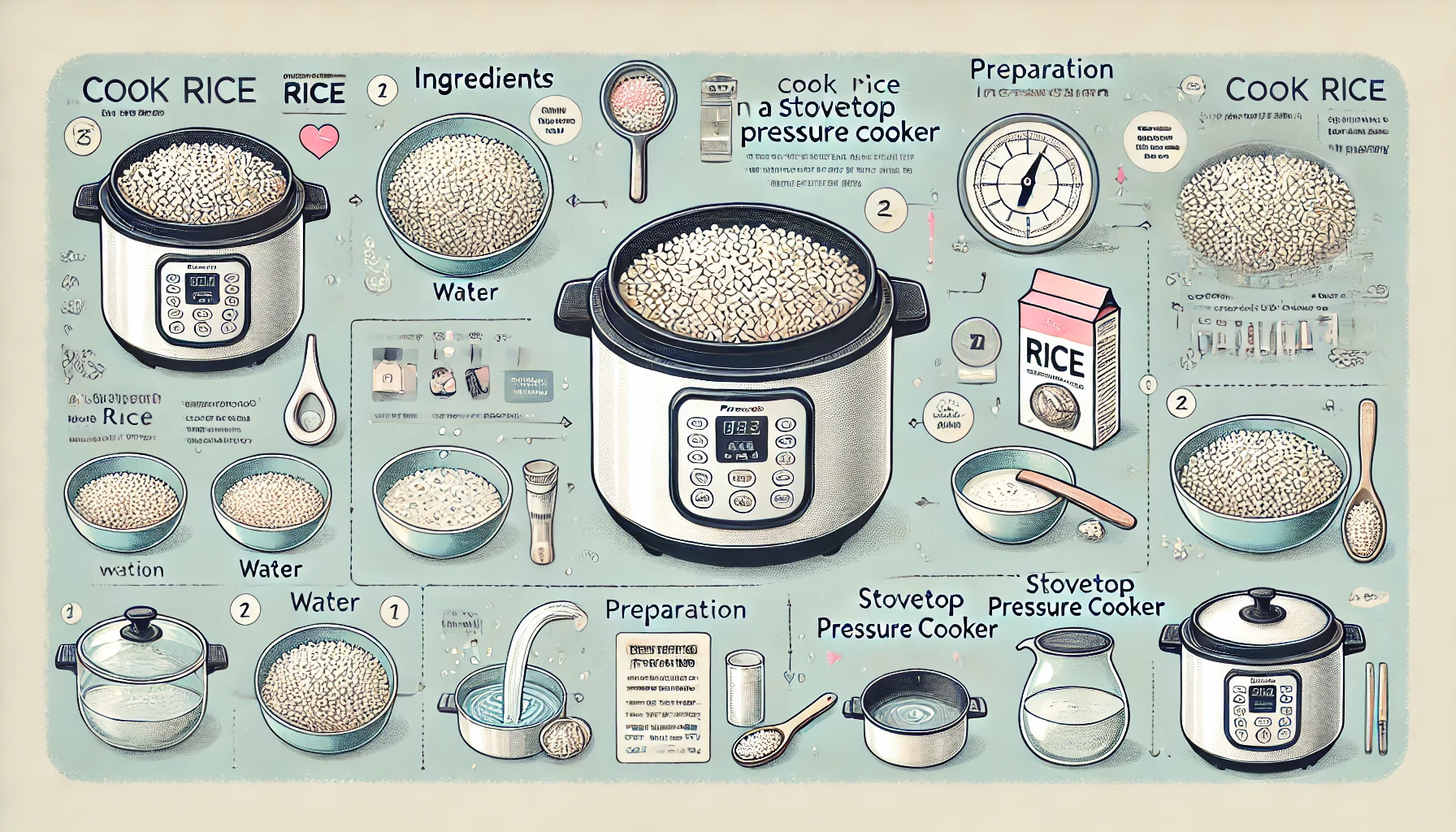 how to cook rice in a stovetop pressure cooker