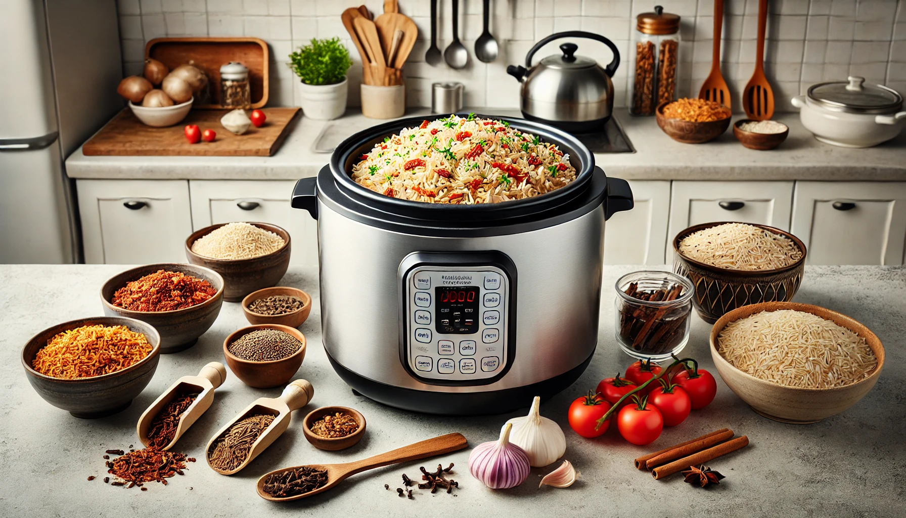 how to make pilau rice in rice cooker