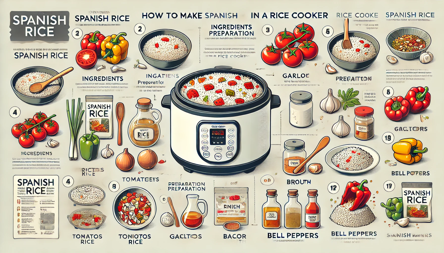 how to make spanish rice in a rice cooker