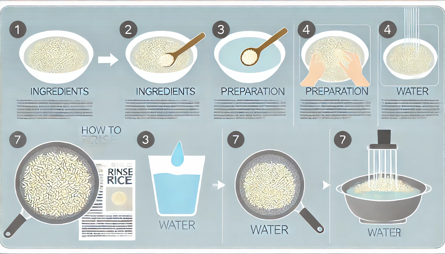 how to rinse rice