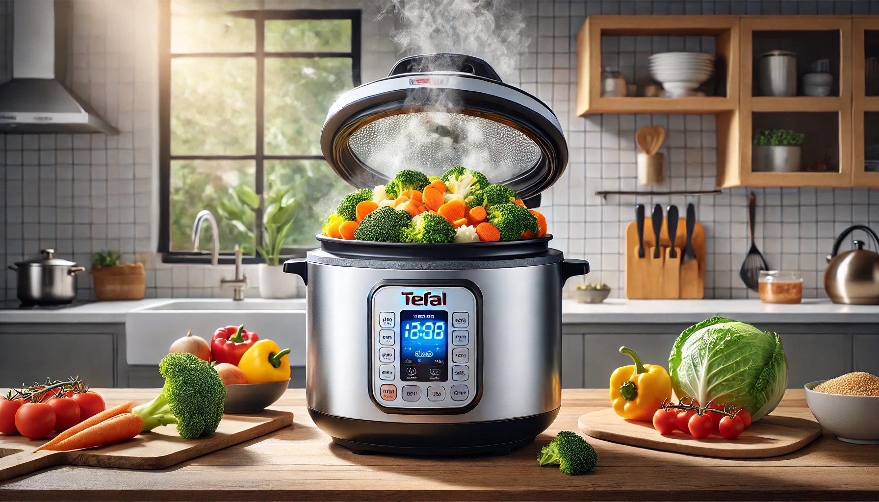 how to steam using tefal rice cooker