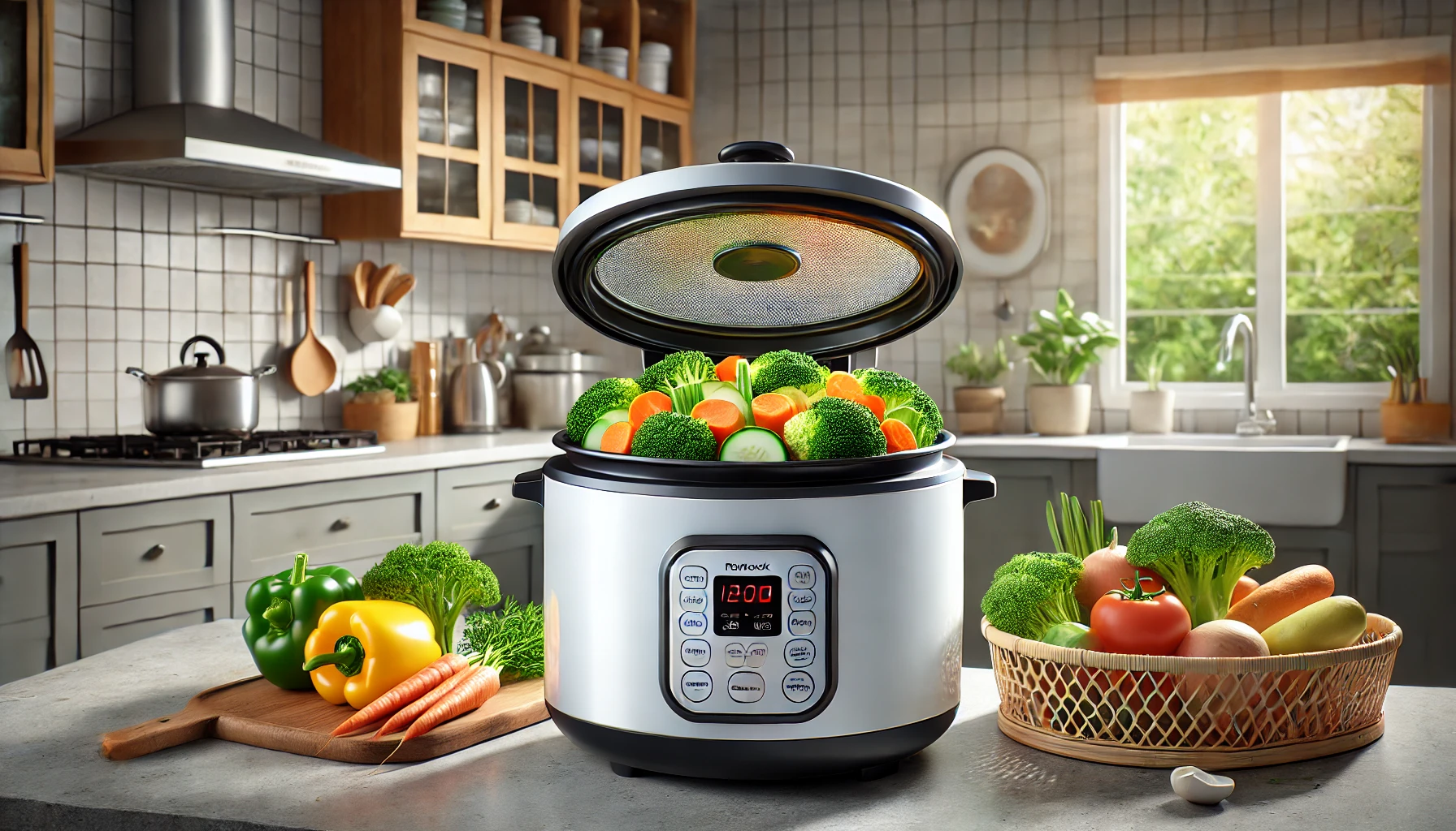 how to steam vegetables in a rice cooker