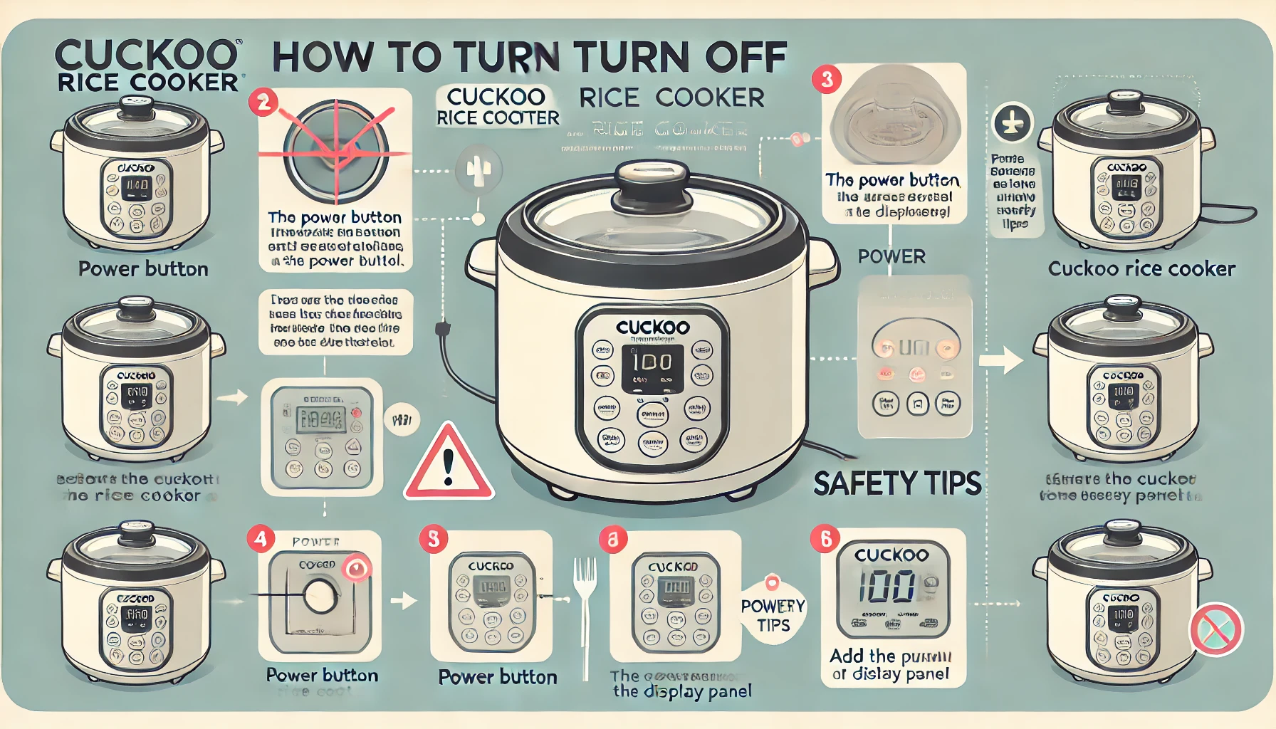 how to turn off cuckoo rice cooker