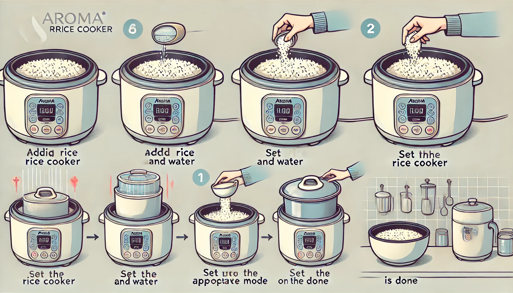 how do i use my aroma 6 cup rice cooker