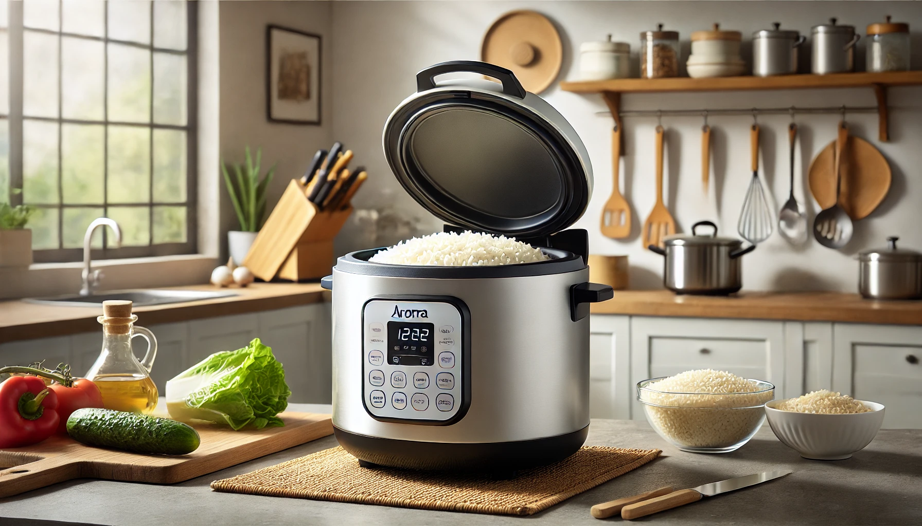 how to make rice in the aroma rice cooker