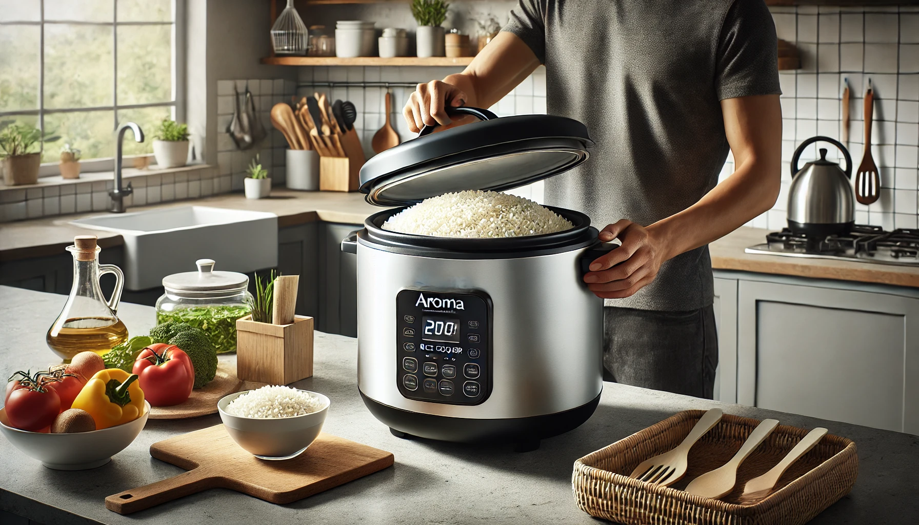 how to use aroma 20 cup rice cooker