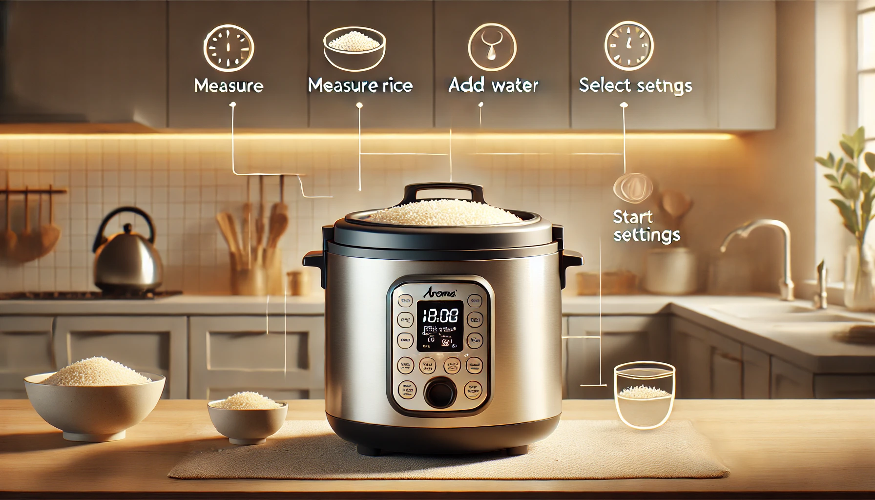 aroma rice cooker instructions