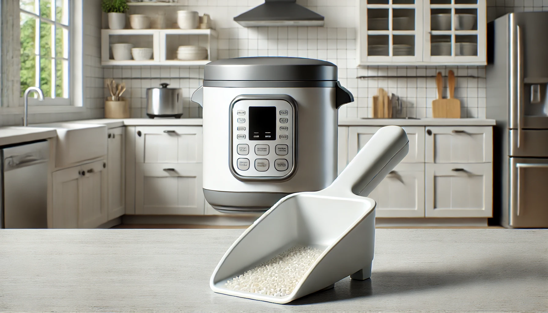 how big is a rice cooker scoop