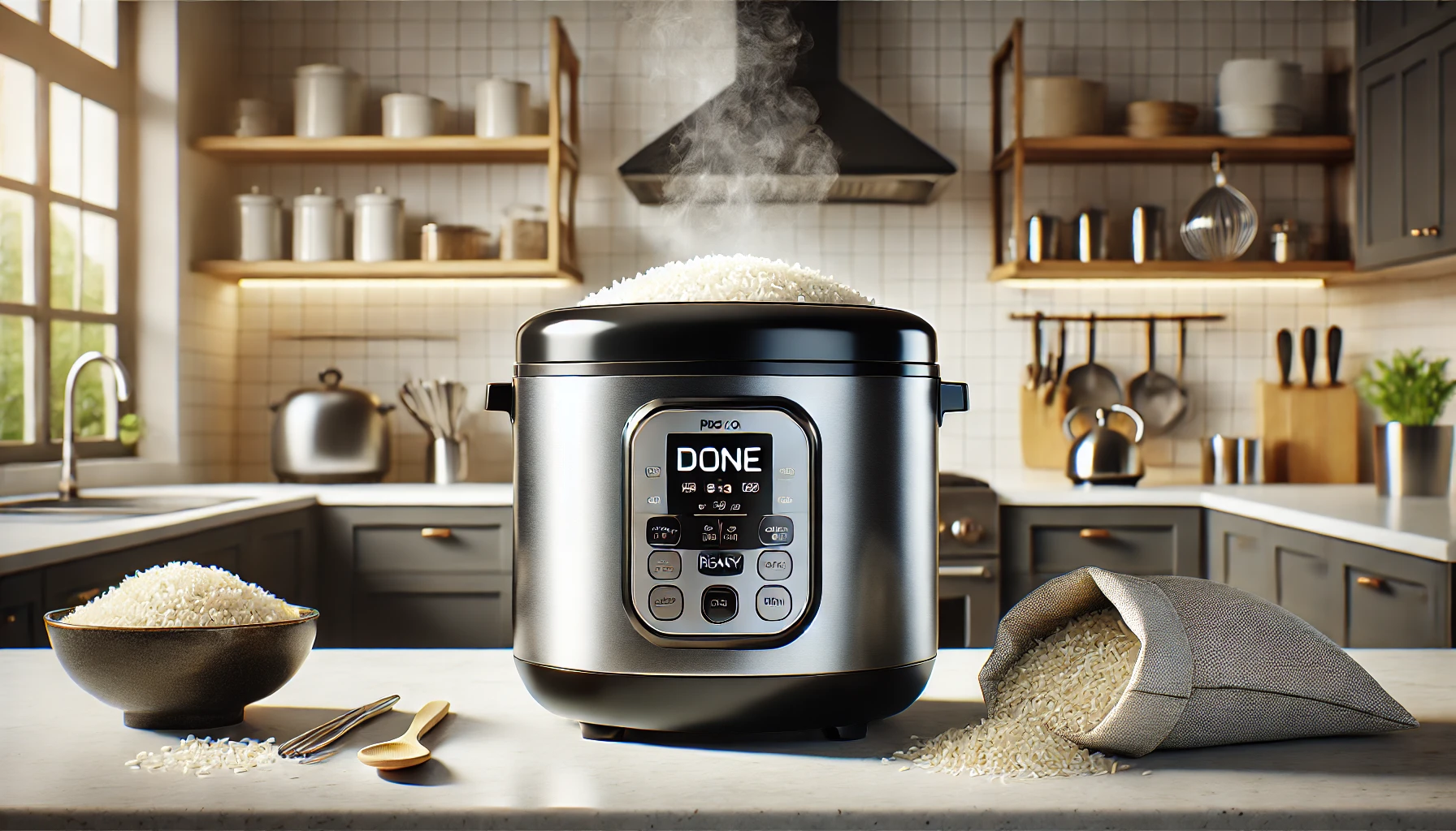 how does rice cooker know when done