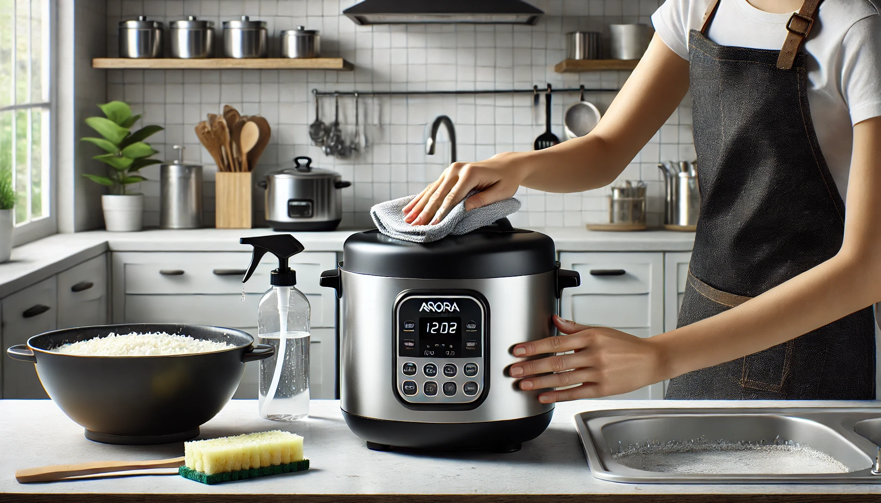 how to clean aroma rice cooker