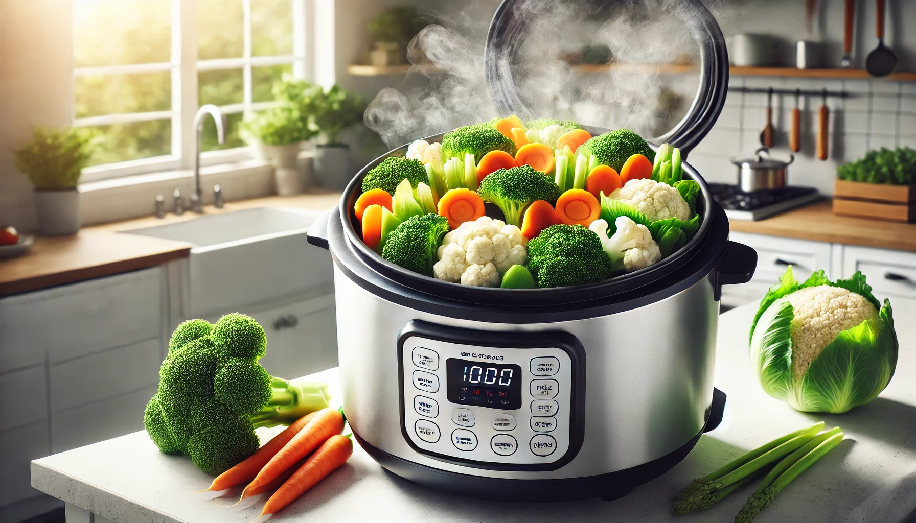 how to steam vegetables in a rice cooker