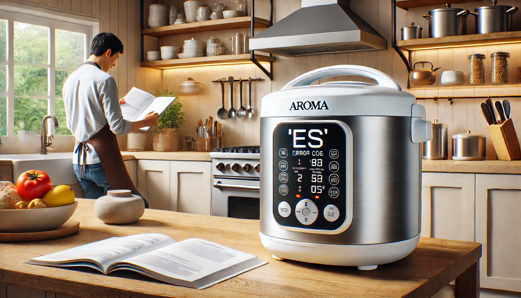 what does es mean in aroma rice cooker