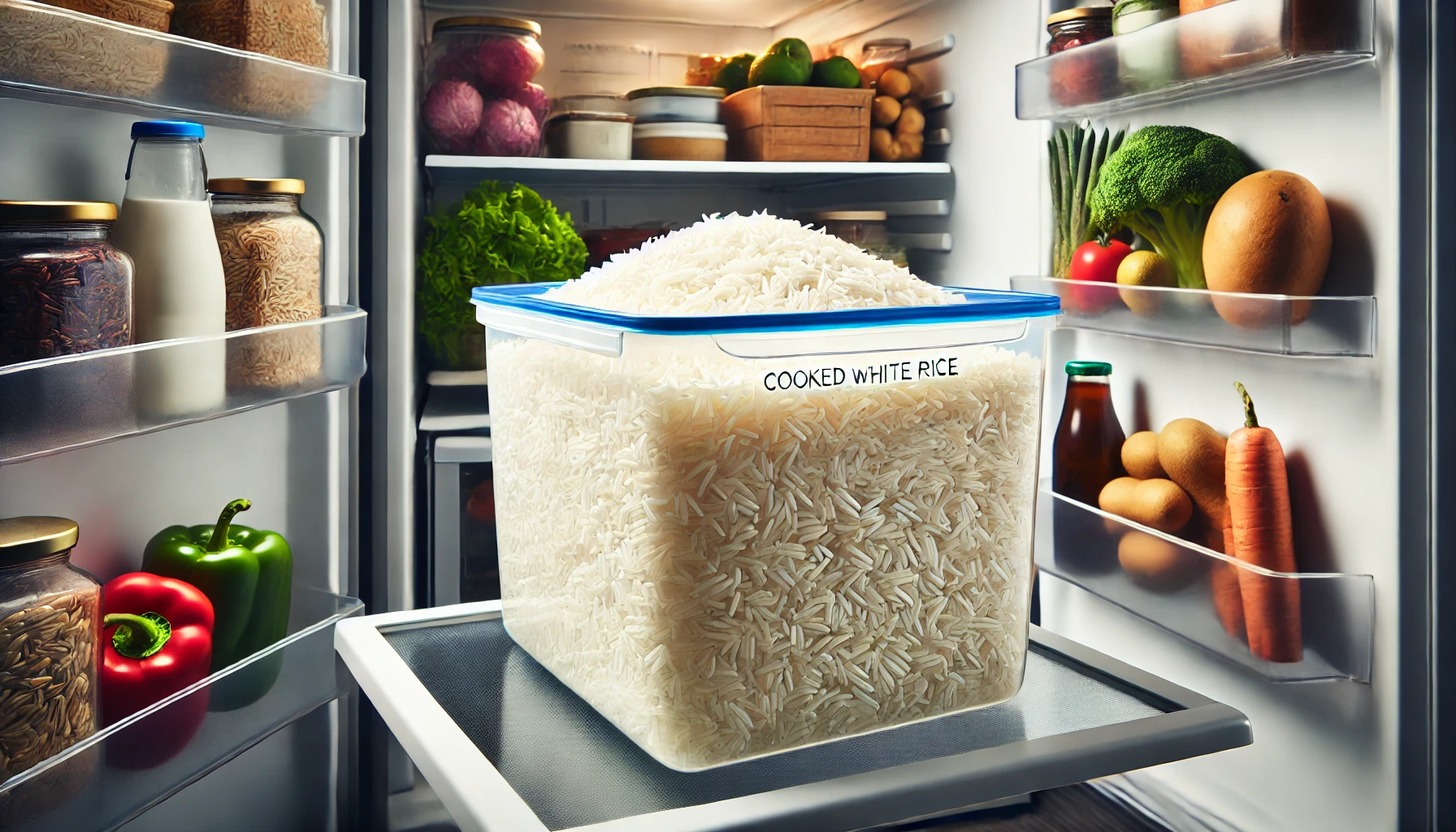How long can you store cooked white rice in the refrigerator