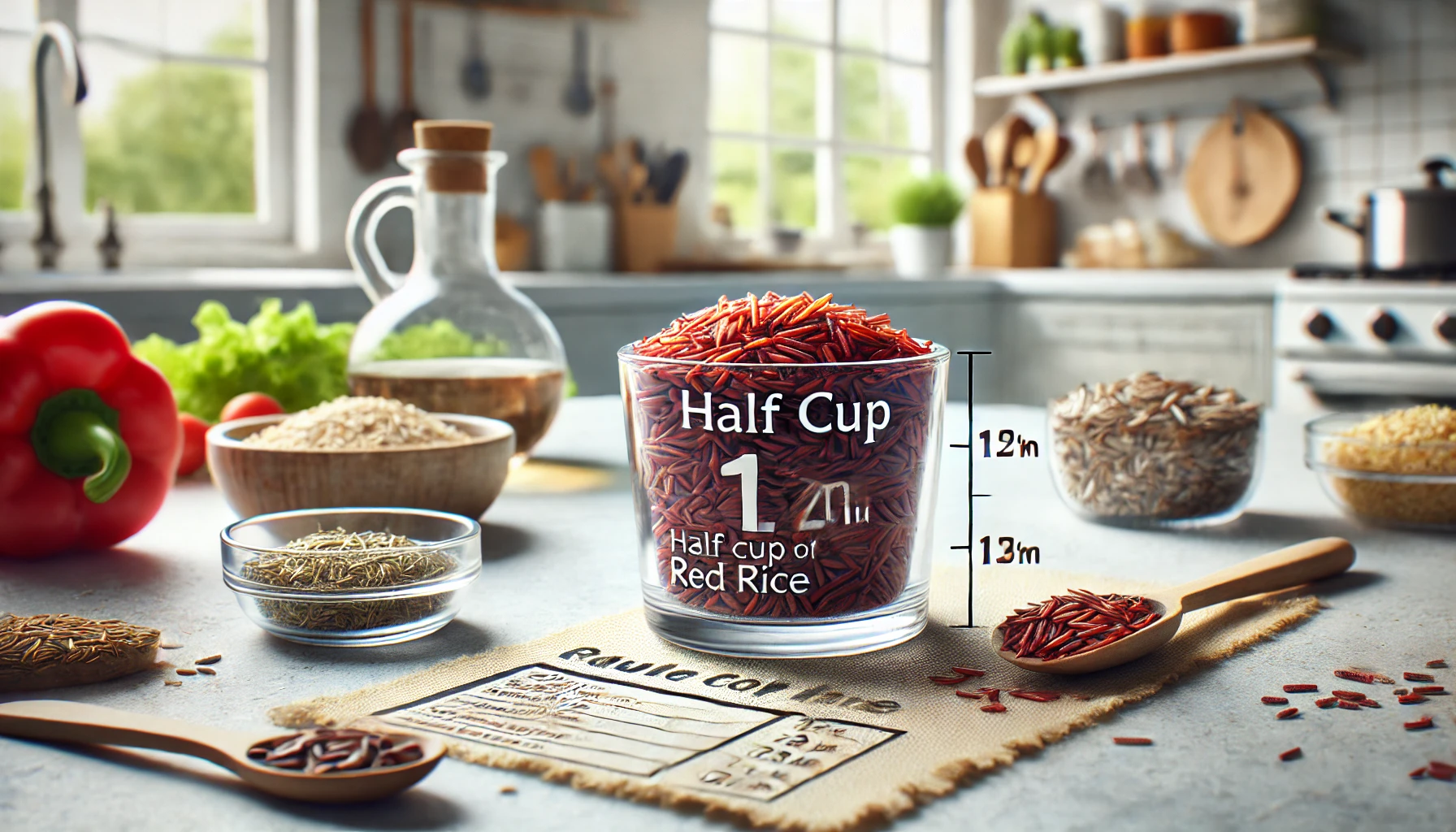 How many calories are in a half cup of red rice