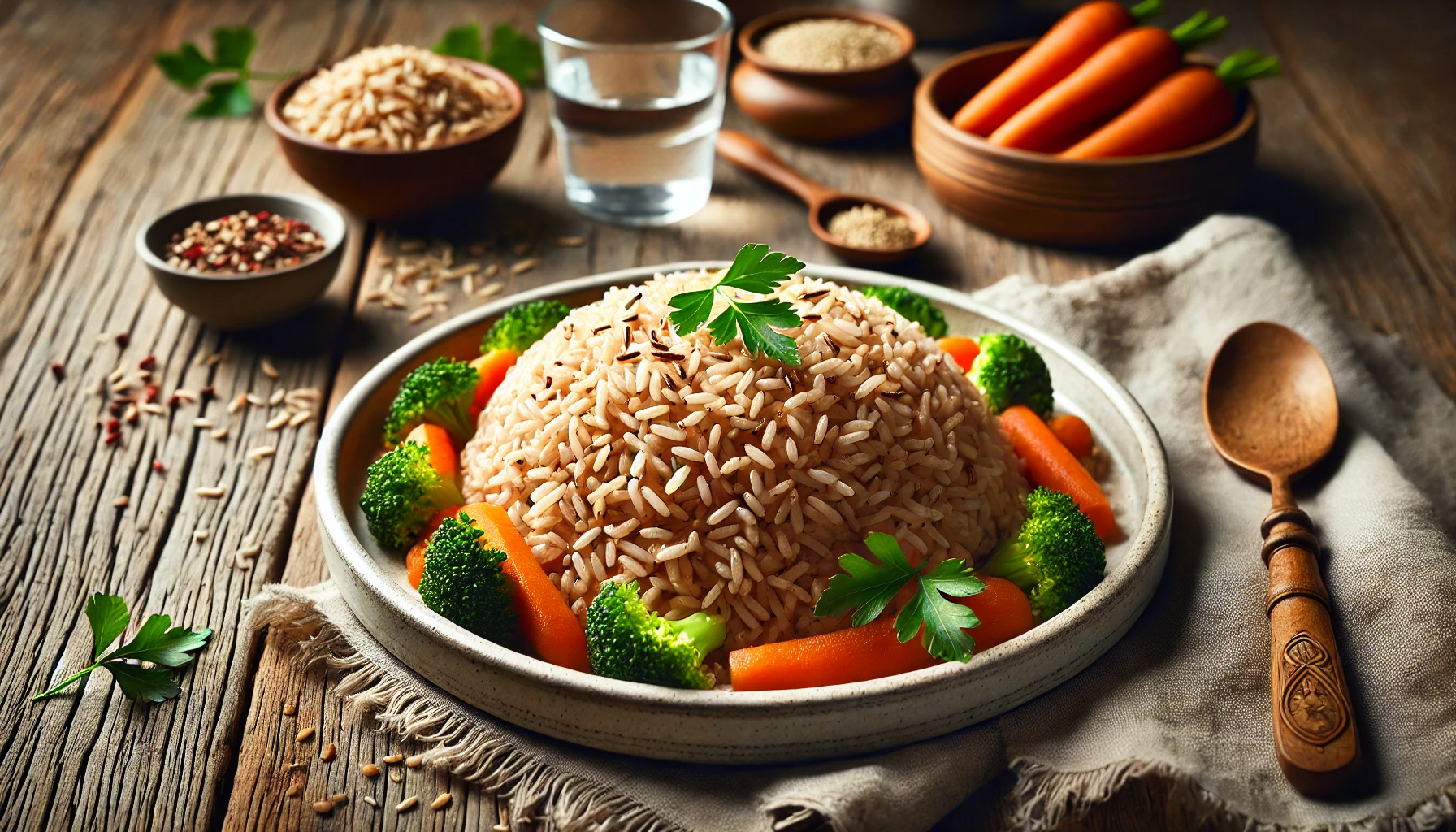 How much is a serving of brown basmati rice