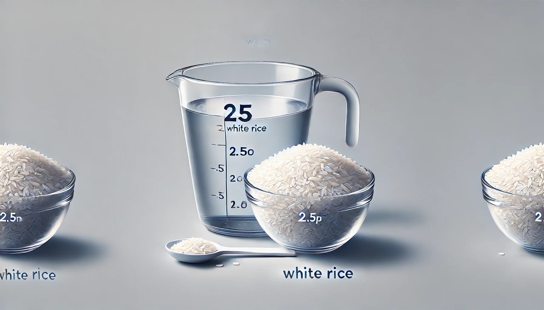 How much water for 2.5 cups of white rice