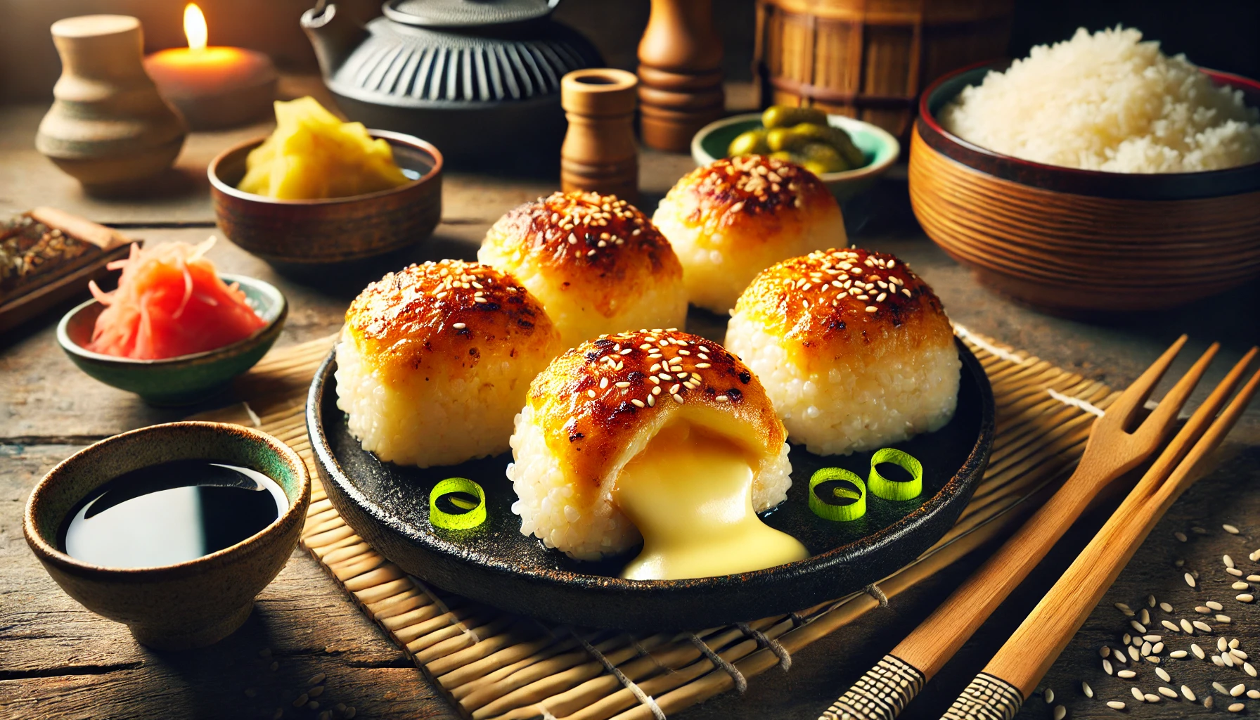 Cheese yaki onigiri