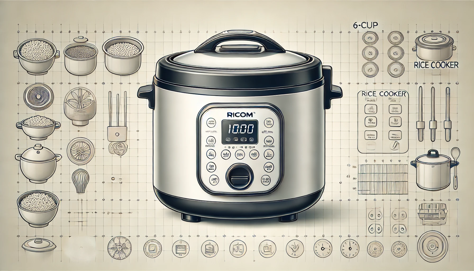 Cuckoo CR-0675F 6-Cup Micom Rice Cooker 13 Menu Options