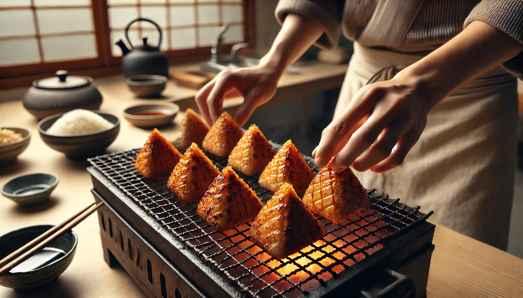 how to make yaki onigiri