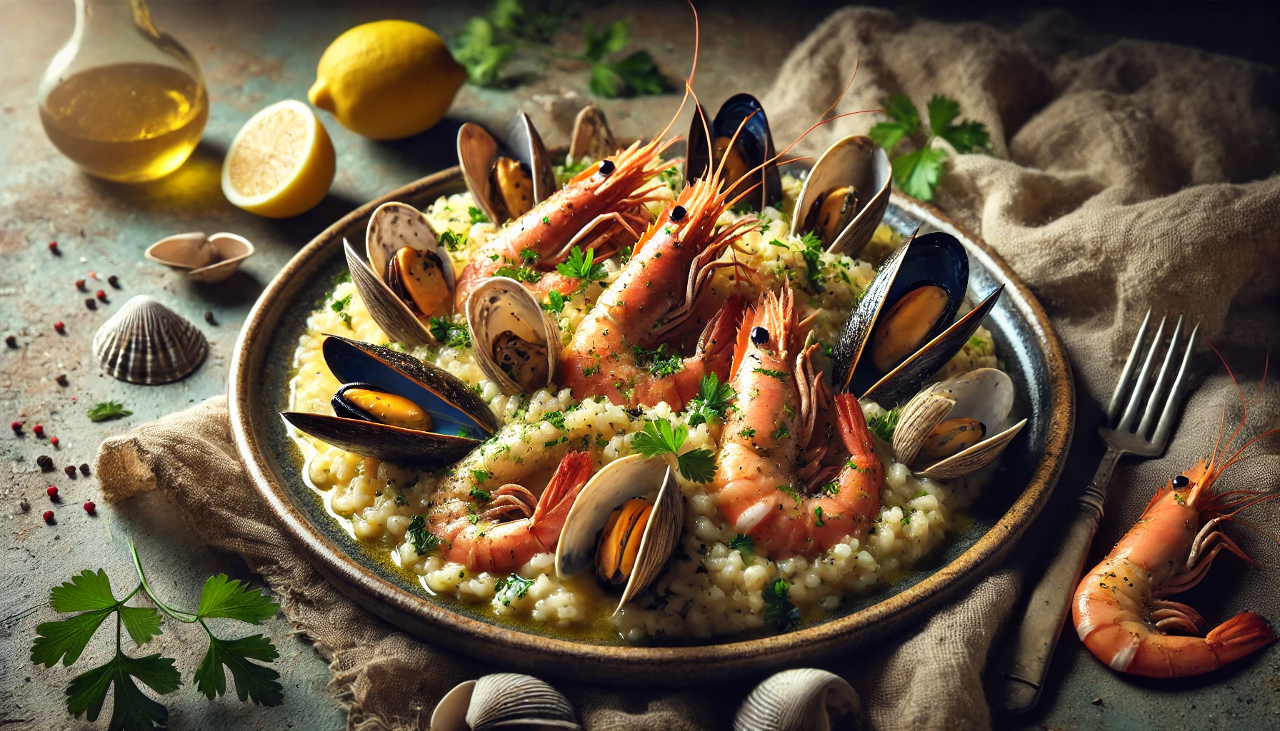 Seafood risotto