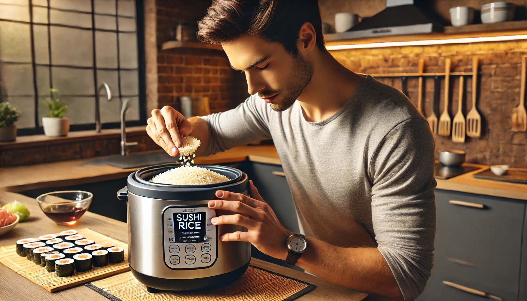 Sushi Rice Setting on a rice cooker