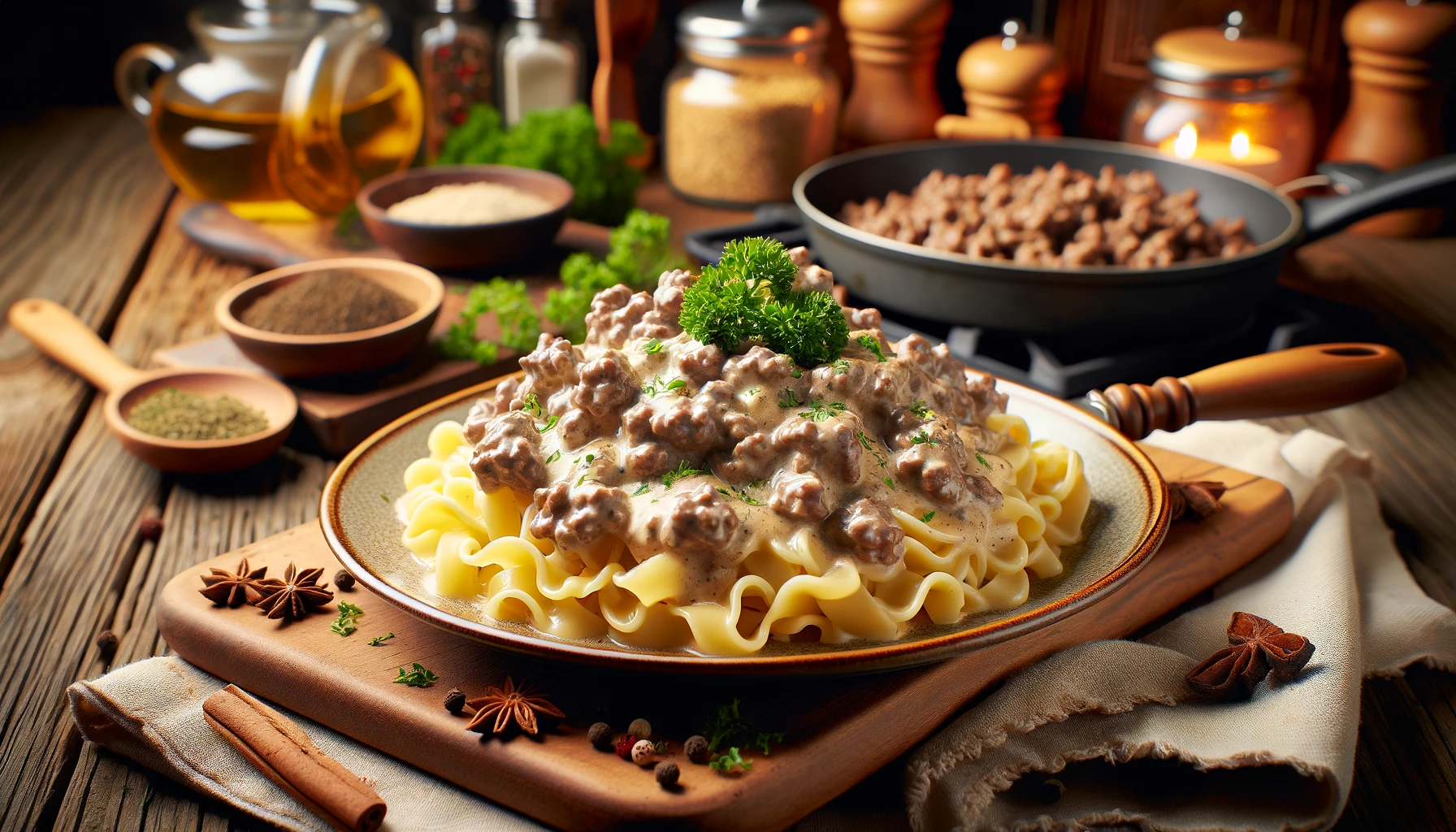 beef stroganoff recipe hamburger