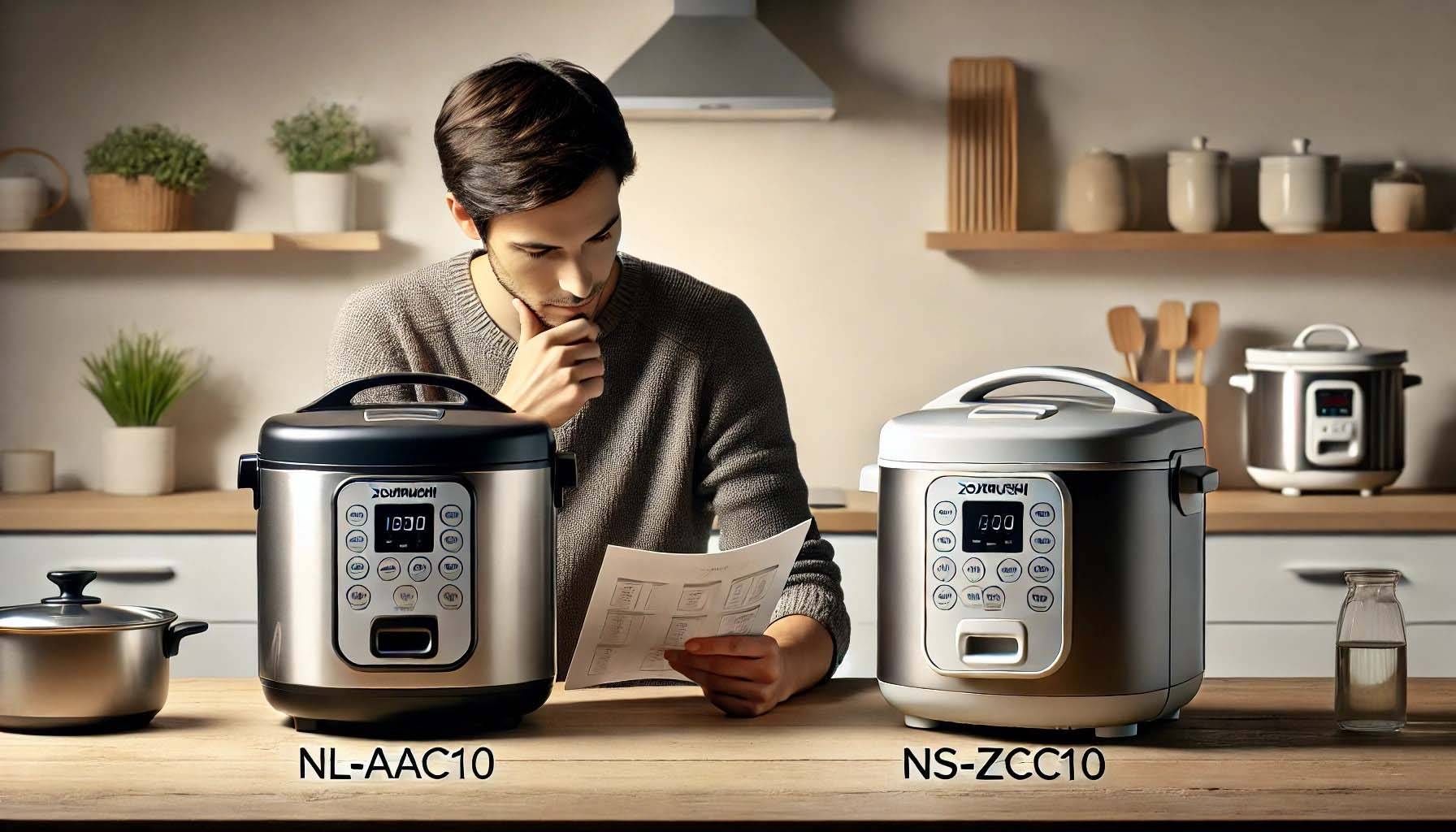 comparing two rice cookers