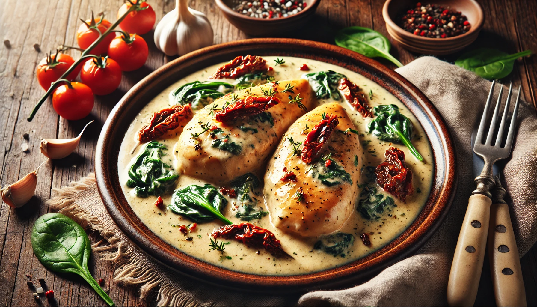 creamy Tuscan chicken