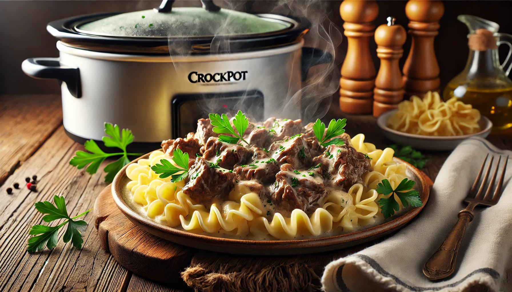 crockpot beef stroganoff recipe