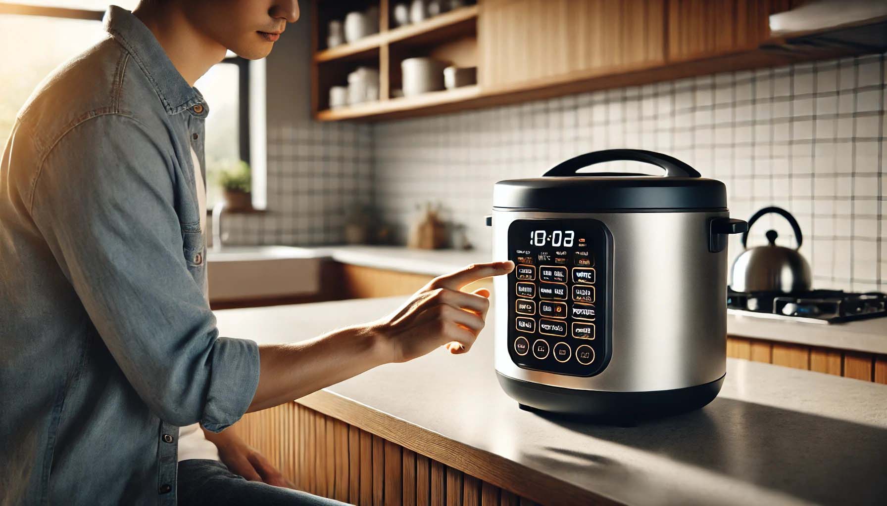 multiple cooking settings on a rice cooker