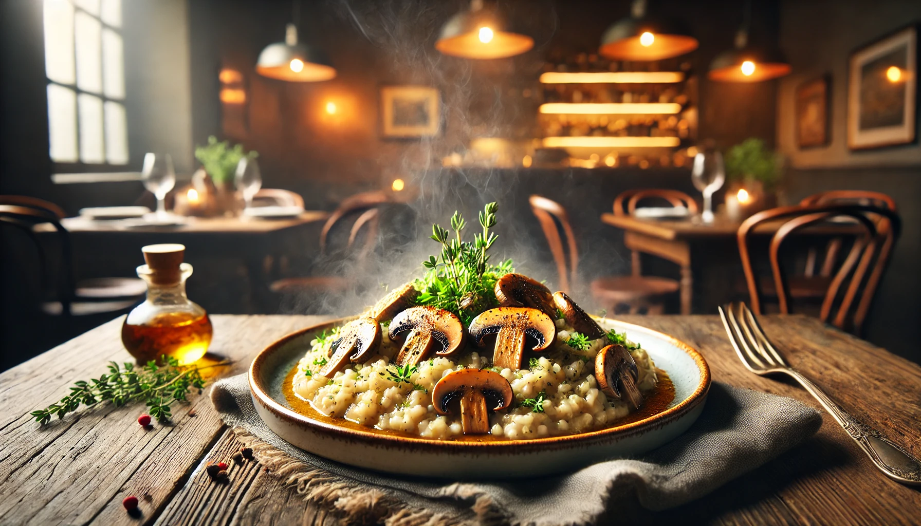 mushroom risotto