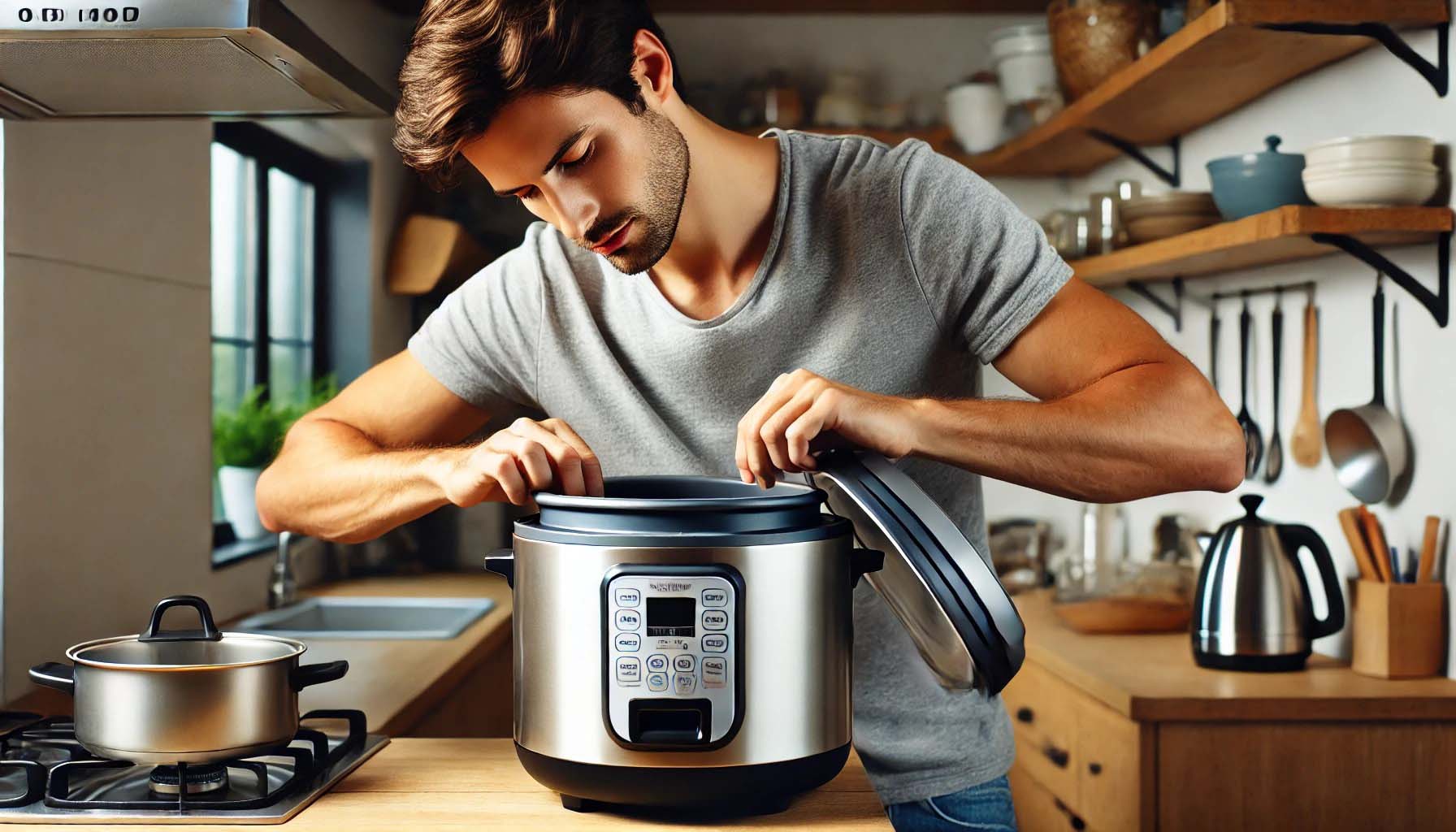 replacing the inner pot of a rice cooker