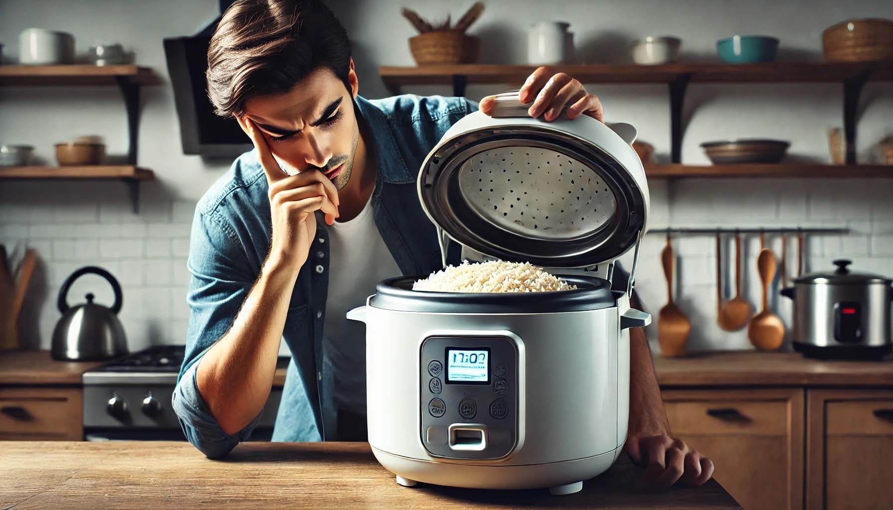 troubleshooting rice cooking issues in a rice cooker