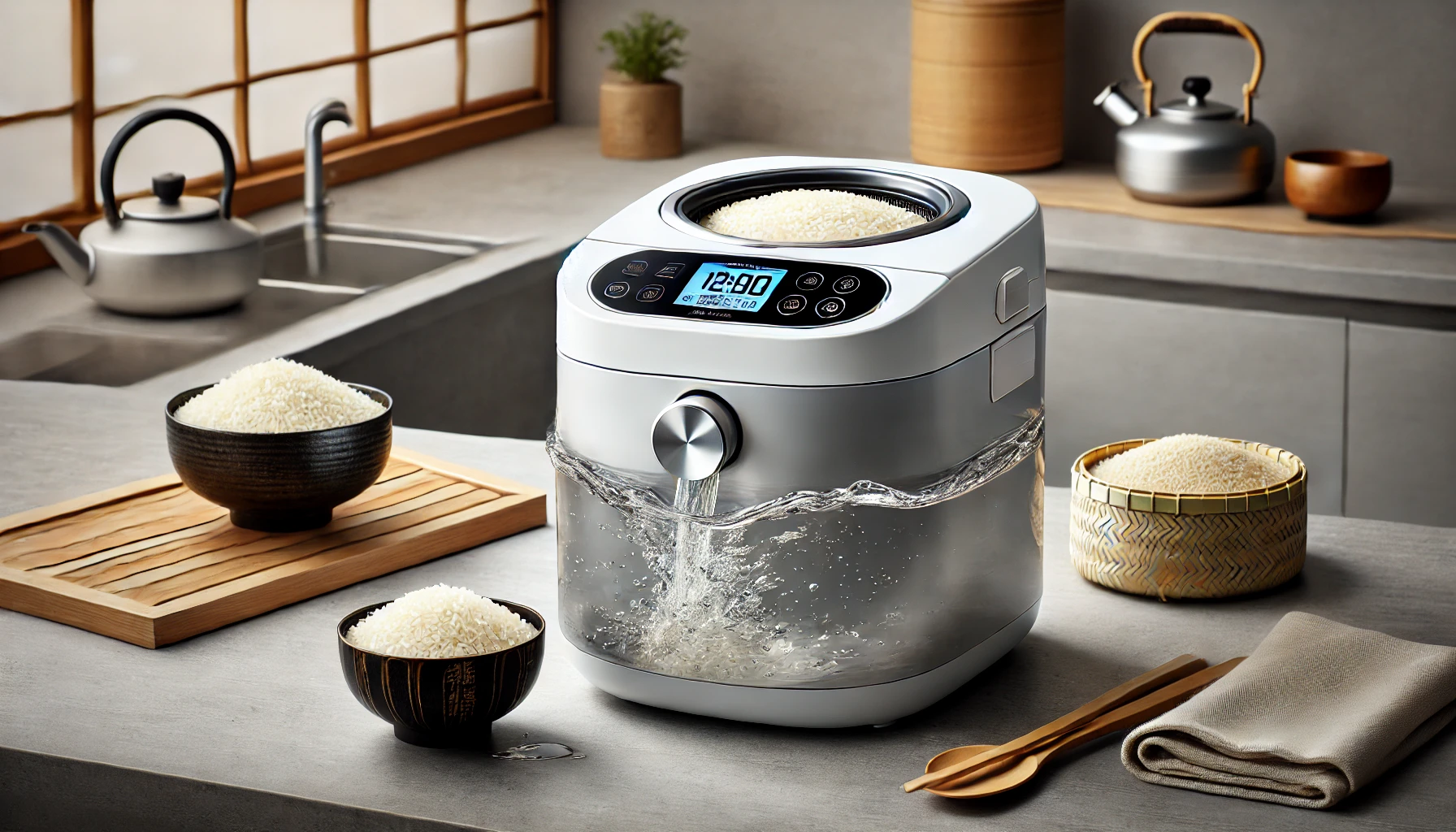 Japanese rice washer machine