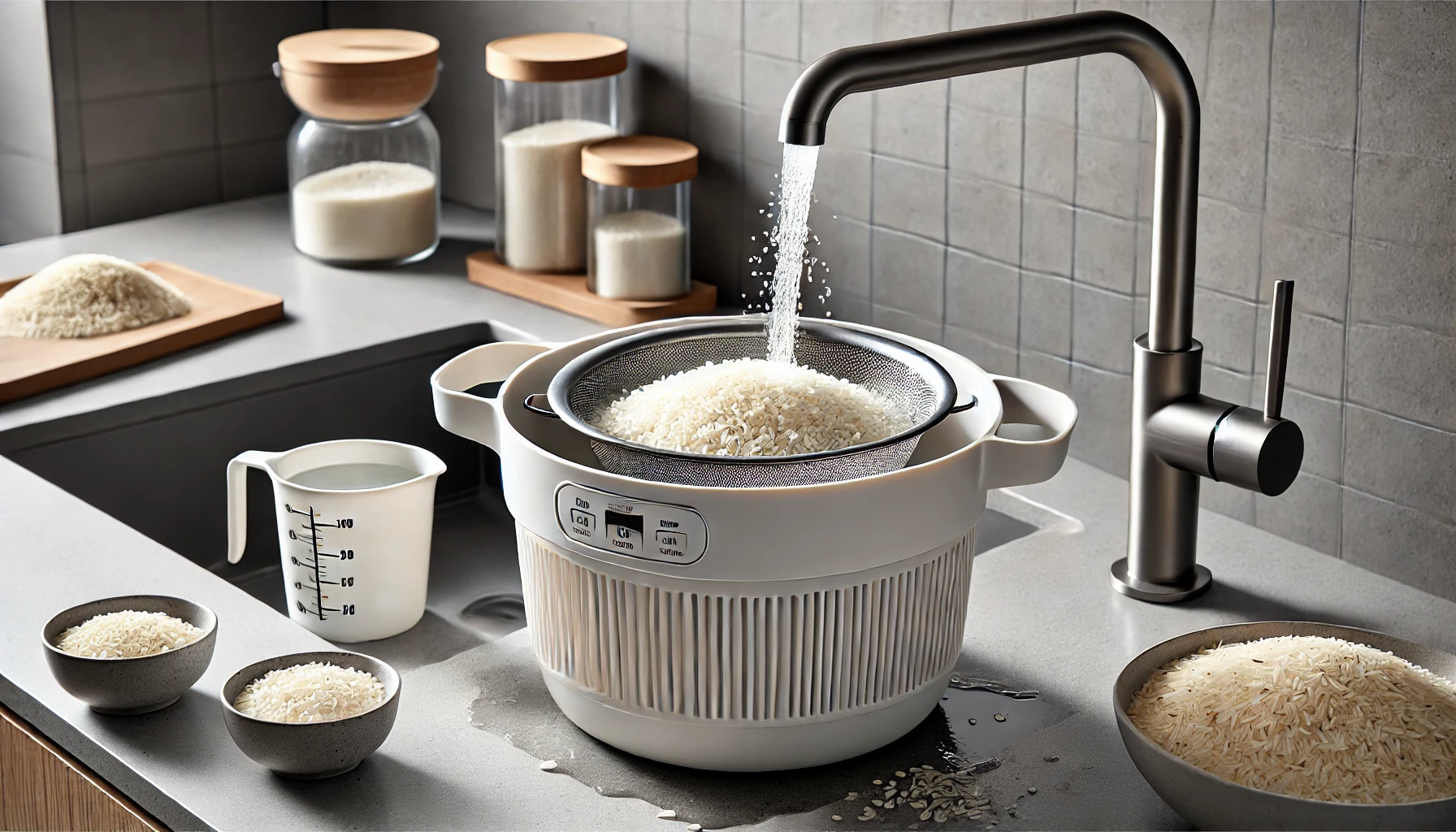 Rice Washer Strainer Bowl