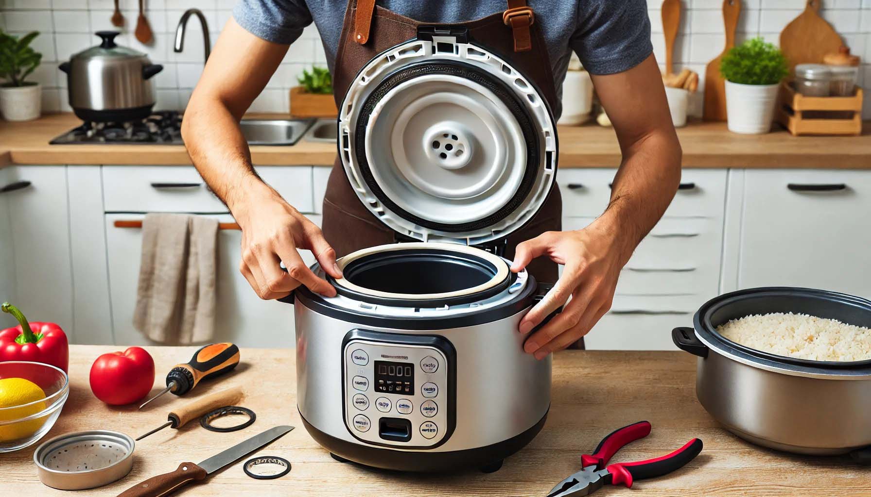 fixing seal problems in a rice cooker