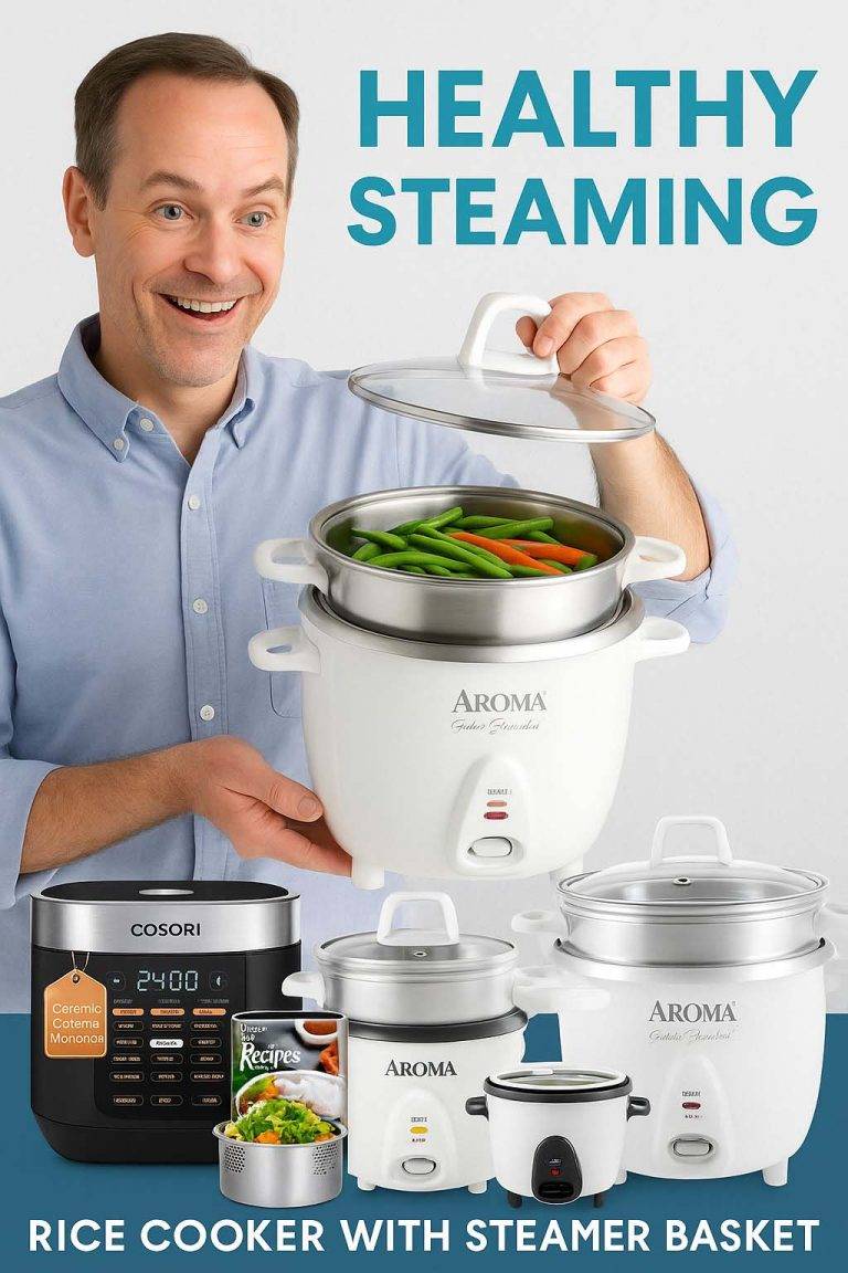Cook4me Rice Basket Best Rice Cooker with Steamer Basket 2025