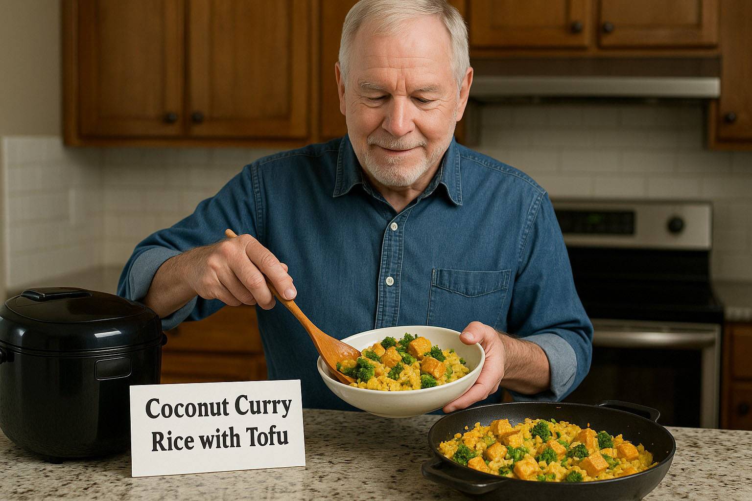 Coconut Curry Rice with Tofu Coconut Curry Rice with Tofu